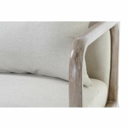 Butaca Sixties DKD Home Decor Beige Natural 79 x 75 x 66 cm Butaca Sixties DKD Home Decor Beige Natural 79 x 75 x 66 cm