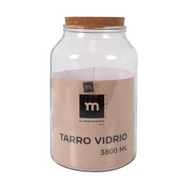 Tarro de vidrio con tapón de corcho 3800 ml - La Mediterranea (4 Unidades) Tarro de vidrio con tapón de corcho 3800 ml - La Mediterranea (4 Unidades)