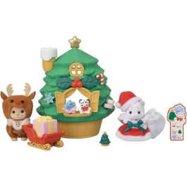 Sylvanian Families SYL5054131058220 Casa de Papá Noel Figuras Muñecas A partir de 3 Años