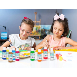 Liderpapel Pintura Acrílica Bote 80 ml Marrón Multisuperficie Fácil Limpieza