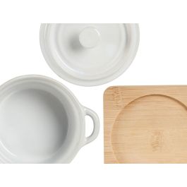Cazuela Ceramica Redonda Con Base Bambu Vessia 13X8CM (24 Unidades) Cazuela Ceramica Redonda Con Base Bambu Vessia 13X8CM (24 Unidades)