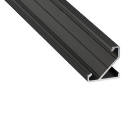 Perfíl Aluminio KIMERA-BARDE Anodizado Negro con Difusor Opal y Tapones 2,02M Precio: 7.49999987. SKU: B1FB3R7B6G