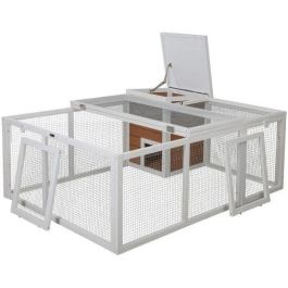 Kerbl KER4018653388709 Recinto Exterior para Animales Pequeños 132x102x59cm con Caseta Integrada y Malla Metálica Kerbl KER4018653388709 Recinto Exterior para Animales Pequeños 132x102x59cm con Caseta Integrada y Malla Metálica