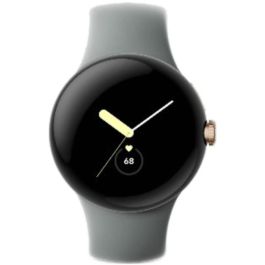 Google Pixel Watch Champagne Gold Acero Inoxidable 41mm 4G con Banda Deportiva Hazel