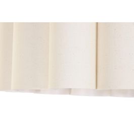DKD Home Decor Lámpara de Techo Urban Colección Bubla Crudo Blanco de Lino y Metal 50x50x30 cm Casquillo E27 Pack 2 Unidades