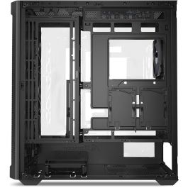 Sharkoon AK4W RGB ATX - Caja de Ordenador con Cristal Templado, Negro
