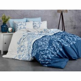 Cotton Relax ASI8683342463638 Juego de Cama Azul 220x240 cm con 2 Fundas de Almohada 60x60 cm - 100% Algodón Reforzado