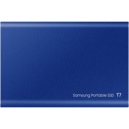 Samsung MU-PC1T0H/WW Disco SSD Portátil T7 Touch 1TB USB 3.2 Gen2 NVMe 1050MB/s Lectura Azul Compacto y Resistente a Caídas