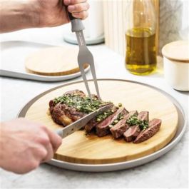 Berghoff 3950042 Tenedor de Trinchar Gris con Recubrimiento Antiadherente, 17 cm