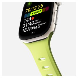 Nomad - Correa Tempo Band de Caucho para Apple Watch 41mm / 42mm, Verde Lumen, 18mm, Ajustable y Resistente al Agua