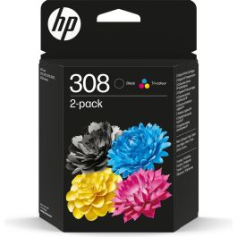 Cartucho de Tinta Original HP Nº 308 Amarillo Azul Negro Magenta (24 Unidades)