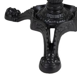 Mesa Auxiliar Blanco-Negro Metal-Mármol 70 X 70 X 71 cm