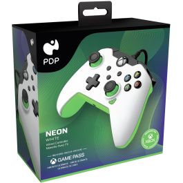 PDP Mando con Cable Neon Blanco para Xbox Series X|S, Xbox One y Windows 10/11 - Gamepad USB Analógico/Digital