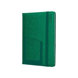 Agenda Encuadernada Liderpapel Saria A5 2025 Dia Pagina Color Verde Papel 70 gr