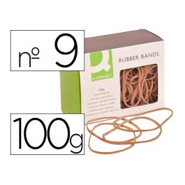 Q-connect Gomillas Elásticas de Caucho, Número 9, 100g, 90 x 2 mm - Alta Calidad y Resistencia Precio: 1.88999943. SKU: S7908446
