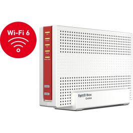 AVM FRITZ!Box 6690 Cable Router Wi-Fi 6 Doble Banda (2.4/5GHz) Gigabit Ethernet 2 Puertos USB 3.2 Gen 1 Blanco
