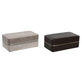 DKD Home Decor Limpia Zapatos de PU Gris Claro y Marrón Oscuro 10.5x7x19.5 cm - 2 Unidades del Set de 6 Surtidas DKD Home Decor Limpia Zapatos de PU Gris Claro y Marrón Oscuro 10.5x7x19.5 cm - 2 Unidades del Set de 6 Surtidas