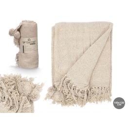Multiusos Pompon Natural 120X150Cm Giftdecor (12 Unidades) Multiusos Pompon Natural 120X150Cm Giftdecor (12 Unidades)