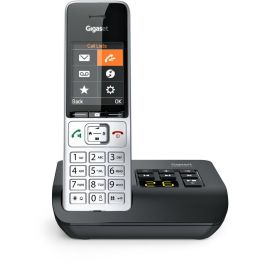 Gigaset COMFORT 500A Teléfono DECT/analógico con Contestador Automático, Pantalla a Color TFT 2.2", Manos Libres, Agenda 200 Contactos, Plata/Negro Precio: 100.79000041. SKU: B176NEVNK4