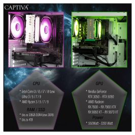 Captiva PC Advanced Gaming R92-912 R7-5700X 32GB RAM 1TB SSD RTX 5060 Windows 11 Home