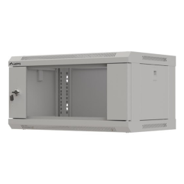 Lanberg Armario Rack 19 Pulgadas 4U 540x350x281mm Gris con Puerta Acristalada y Cerradura