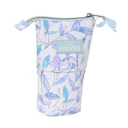 Estuche Escolar Frozen Memories Azul Blanco 8 x 19 x 6 cm