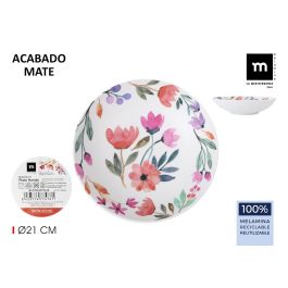 Plato Hondo Melamine Garden 21x5.3 cm La Mediterranea (24 Unidades) Precio: 55.59000029. SKU: B1JL5LHBGF