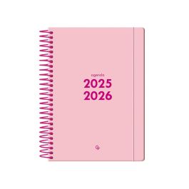 Agenda Escolar Liderpapel 25-26 Espiral Basic Rosa Semana Vista A5 Bilingüe Papel Fsc 70 gr Agenda Escolar Liderpapel 25-26 Espiral Basic Rosa Semana Vista A5 Bilingüe Papel Fsc 70 gr