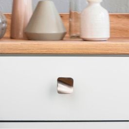 Rei 749 Blister 4 Pomos para Mueble Metal Zamak Níquel Satinado 32x31mm