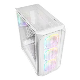 Sharkoon AK5M RGB ATX Midi Tower Caja PC Blanca con Iluminación RGB y Panel de Cristal Templado