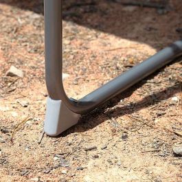 Color Baby Mesa Camping Plegable 80x60x70 cm Blanca Acero Madera MDF