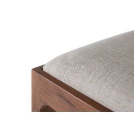 Sillas de Madera de Acacia y Tela Beige - Lote de 2