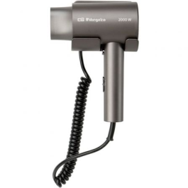 Orbegozo SEH 1890 Secador de Pelo 2000W Negro | Motor DC, Base Mural, Concentrador, 3 Temperaturas, Filtro Extraíble