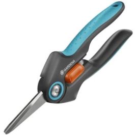 Gardena Tijeras de Podar FreshCut 12212-30 - Acero Inoxidable, Mango Negro y Azul, con Bloqueo de Seguridad y Agarre Suave