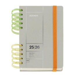 Agenda Escolar (2025-26) Miquelrius Back To Basics Wire-O Tapa Extra Con Goma Activa 8º 126X178 D/P Gris Precio: 14.49999991. SKU: B18AYELRGR