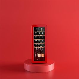 Cecotec Vinoteca GrandSommelier Origin 24 Rojo, 24 botellas, LED, NoFrost, display, 92,8cm
