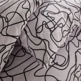 Today TOD3574641288884 Juego de Cama Estampado Gráfico para 2 Personas 220 x 240 cm Blanco