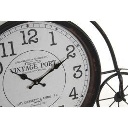 Reloj Pared Vintage DKD Home Decor Negro Blanco 6 x 50 x 60 cm (2 Unidades)