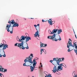 Cerdá Pijama Largo Velour Poly Aplicaciones Stitch Talla 12 Años
