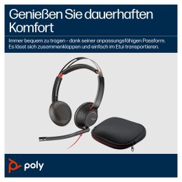 Poly Auriculares Blackwire 5220 Negro USB-C + Jack 3,5 mm