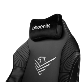 Phoenix technologies Silla Gaming Monarch XL Cuero Ergonómica Premium, Base Aluminio, Reposabrazos 4D, Reclinable 165°, Diseño Robusto para Sesiones Prolongadas