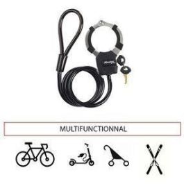 Cable de bloqueo de llave MASTER LOCK con esposas - 1 m