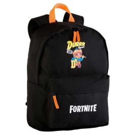 Fortnite Mochila Escolar Durrr Americano Adaptable a Carro, Espaldera Acolchada, 42x31x13.5 cm, Ideal para Niños 7+ Años