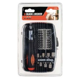 Black+Decker a7062-xj Juego de atornillador de carraca 40 piezas, incluye puntas y llaves