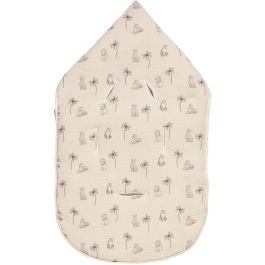 Nido para bebé - CANDIDE - 70 cm - 0/3 meses - Blanco con estampado de tigre