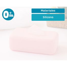 KioKids Porta Toallitas de Silicona Rosa