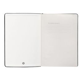 Cuaderno Con Gomilla Antartik Notes Tapa Dura A5 Hojas Lisas Negro 100 Hojas 80 gr Fsc