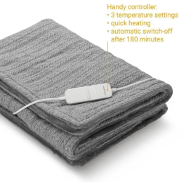 Medisana Manta Térmica HB 680 Reversible Malla Calentamiento Rápido 120W Apagado Automático