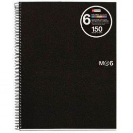 Miquelrius Cuaderno Espiral 150H A5 5x5 mm 70 gr 2 Taladros Microperforado 6 Bandas Color Tapa Pp Negro Precio: 5.89999993. SKU: B1HF9QNYDC