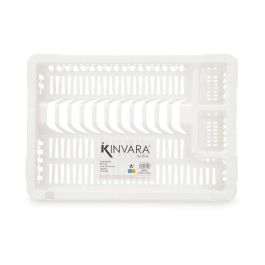 Escurridor Plato Plastico Pequeño Blanco Kinvara 42X7CM (24 Unidades) Escurridor Plato Plastico Pequeño Blanco Kinvara 42X7CM (24 Unidades)